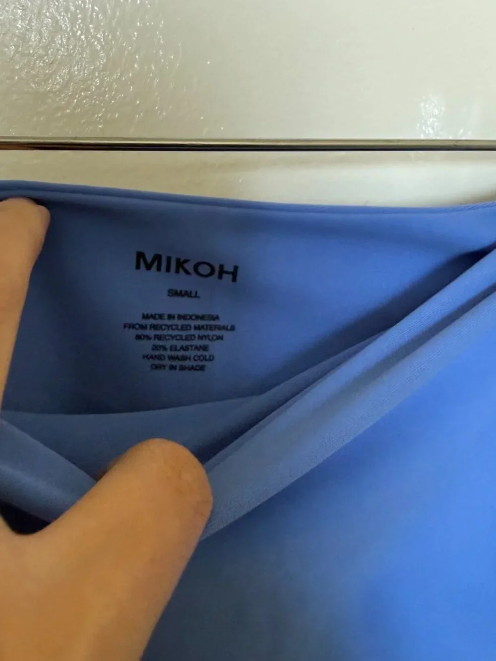 NWT Mikoh Blue Bikini Bottom S